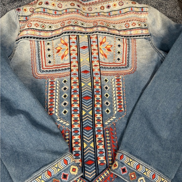 DRIFTWOOD Denim Jacket with Embroidered Accents - Picture 8 of 16